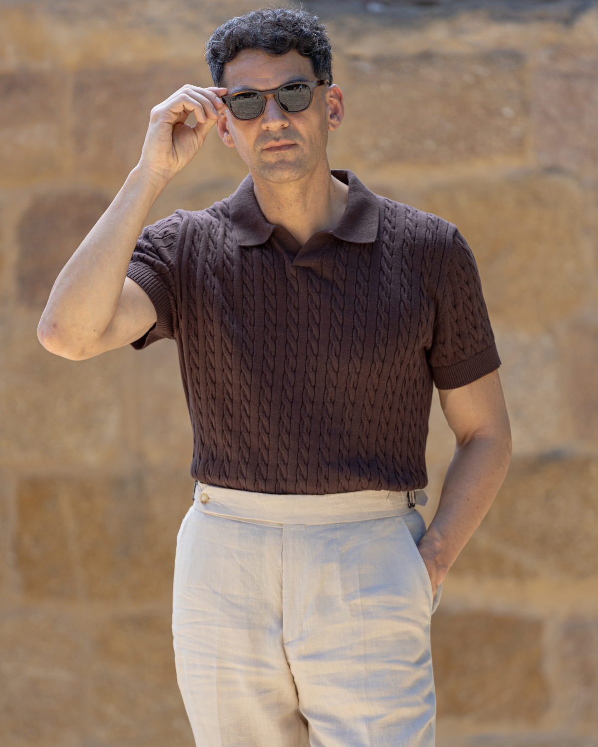 Cotton Knit Polo