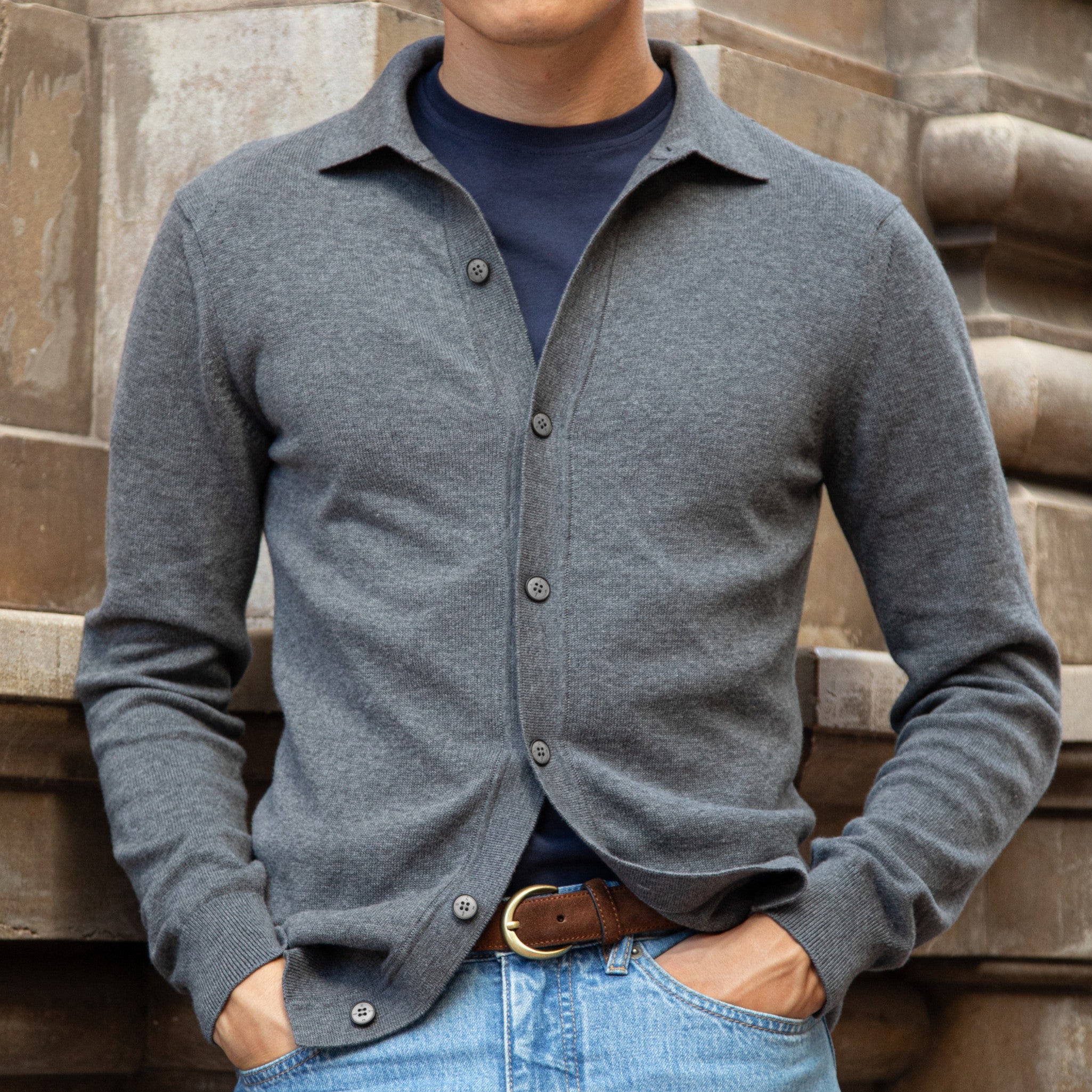 Polo Cárdigan de botones