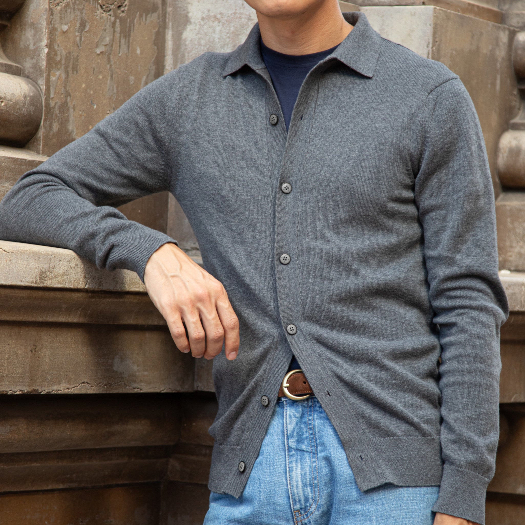 Polo Cárdigan de botones