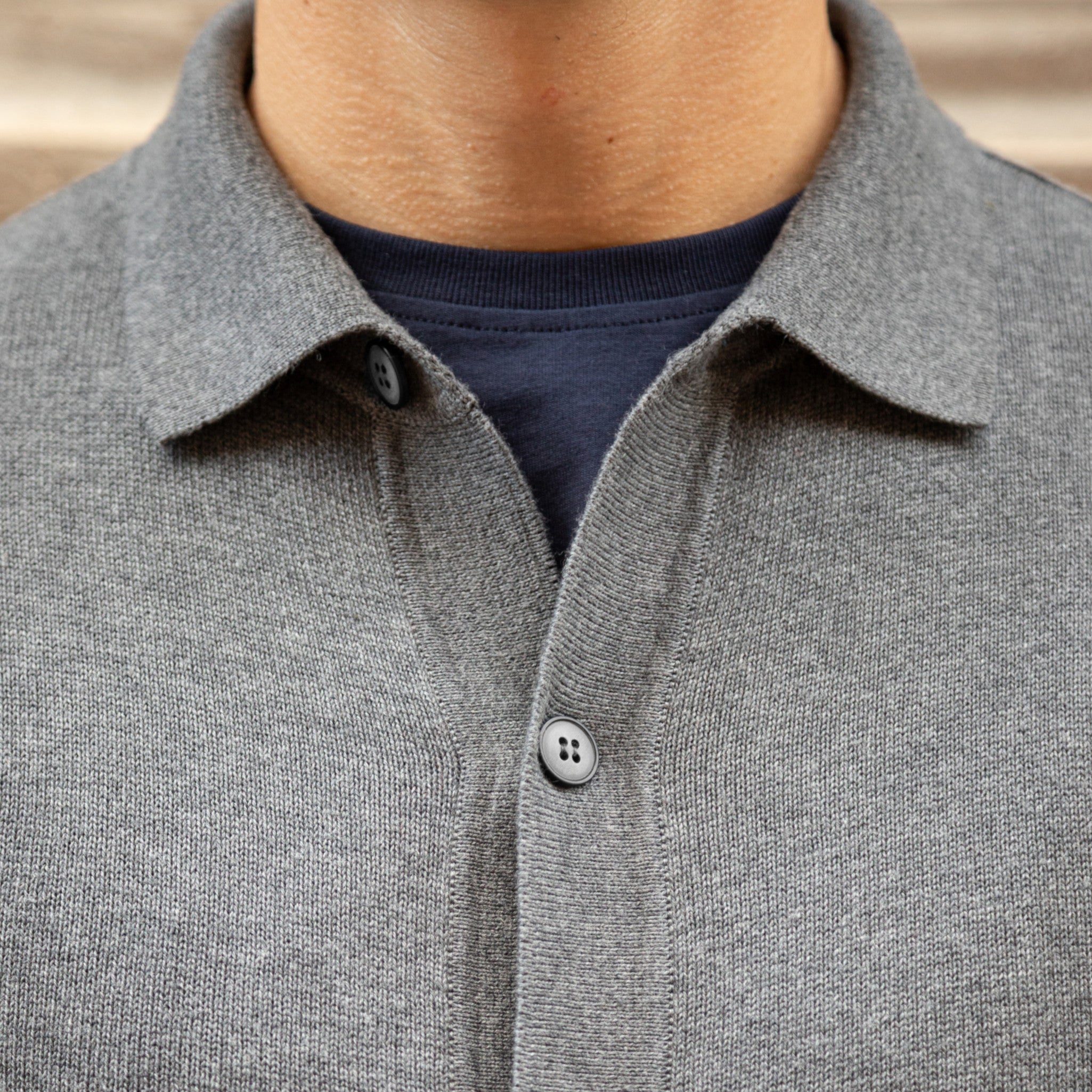 Polo Cárdigan de botones