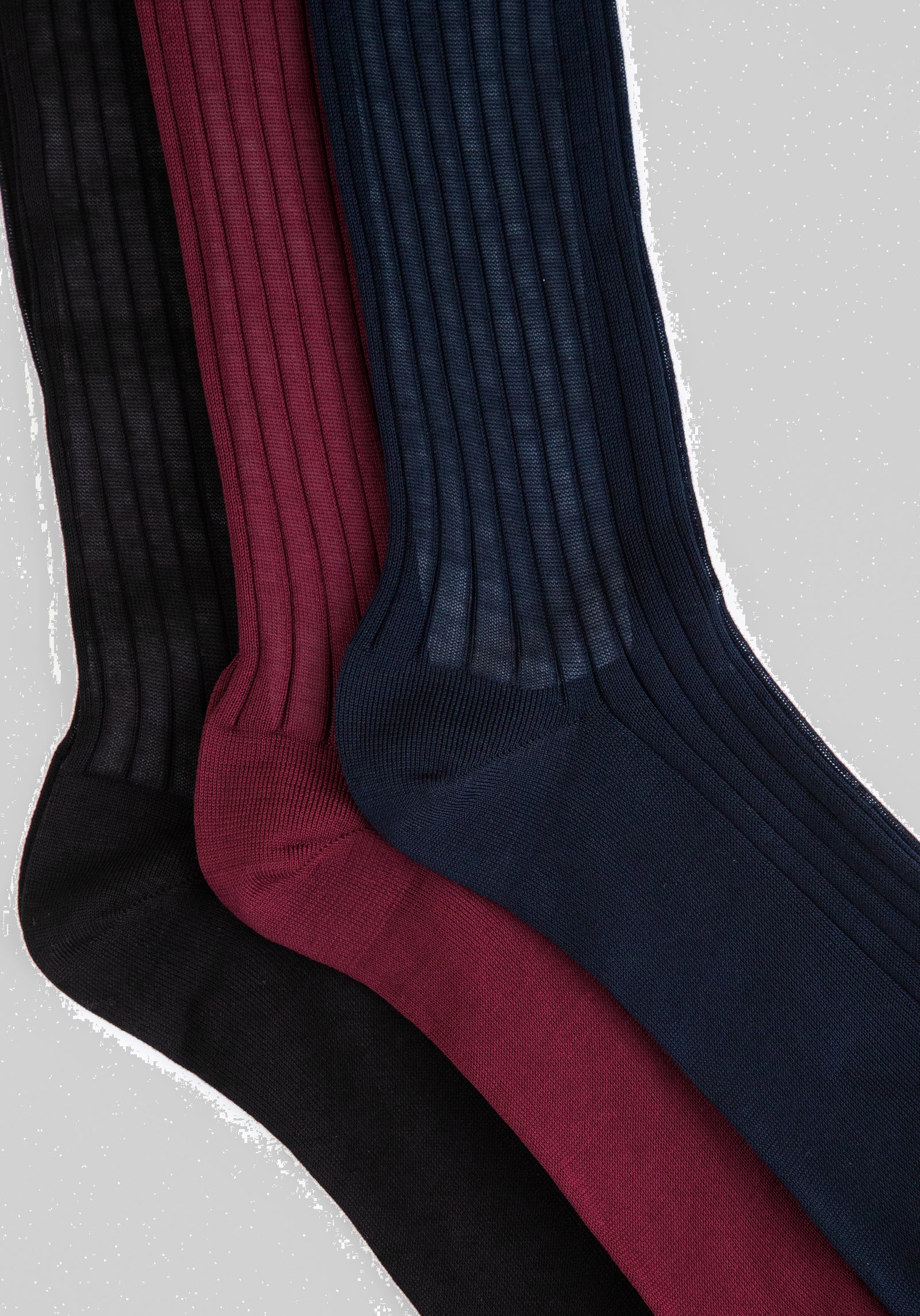 Calcetines acanalados largos