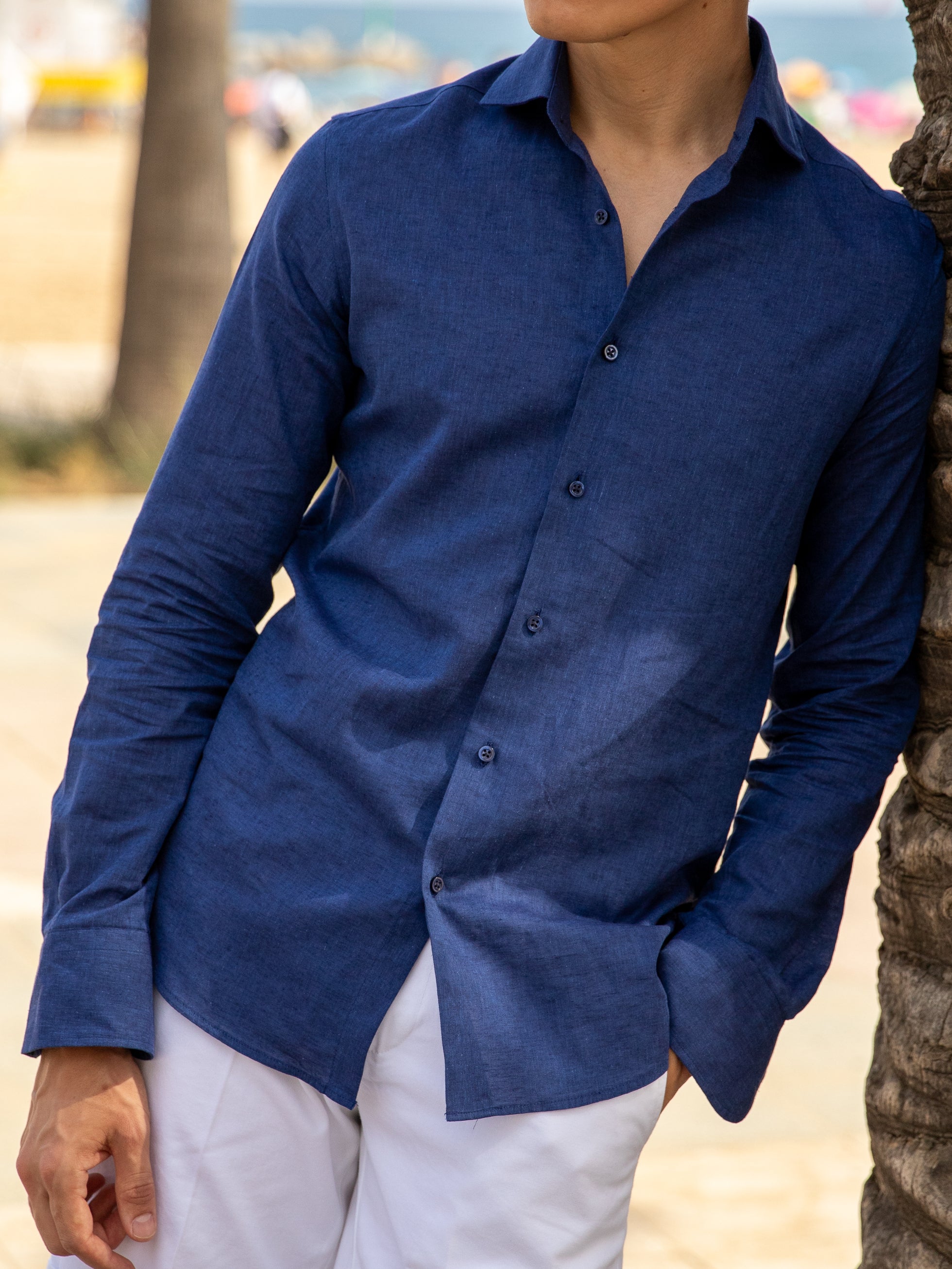 Camisa de Algodón y Lino