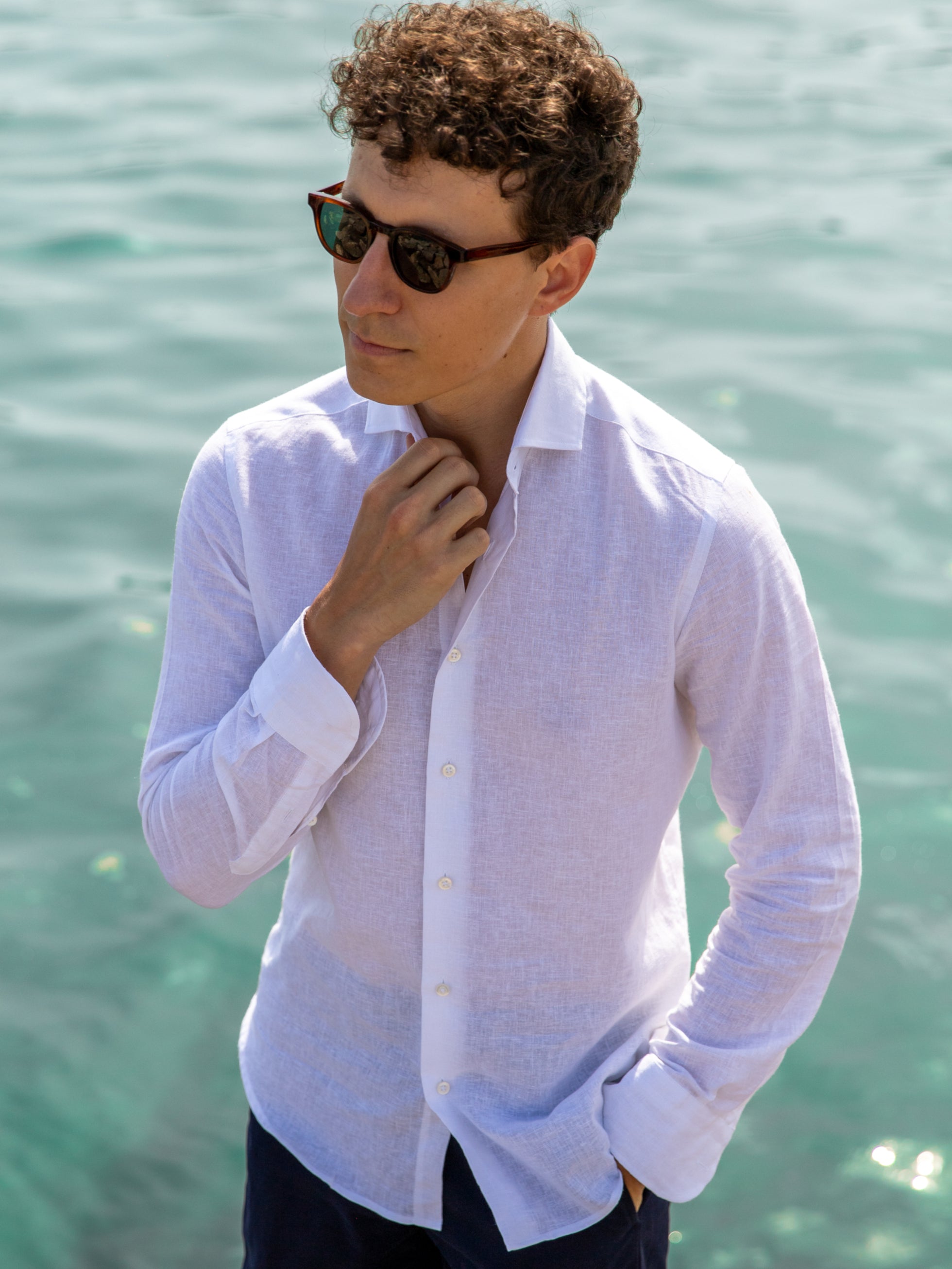 Camisa de Algodón y Lino