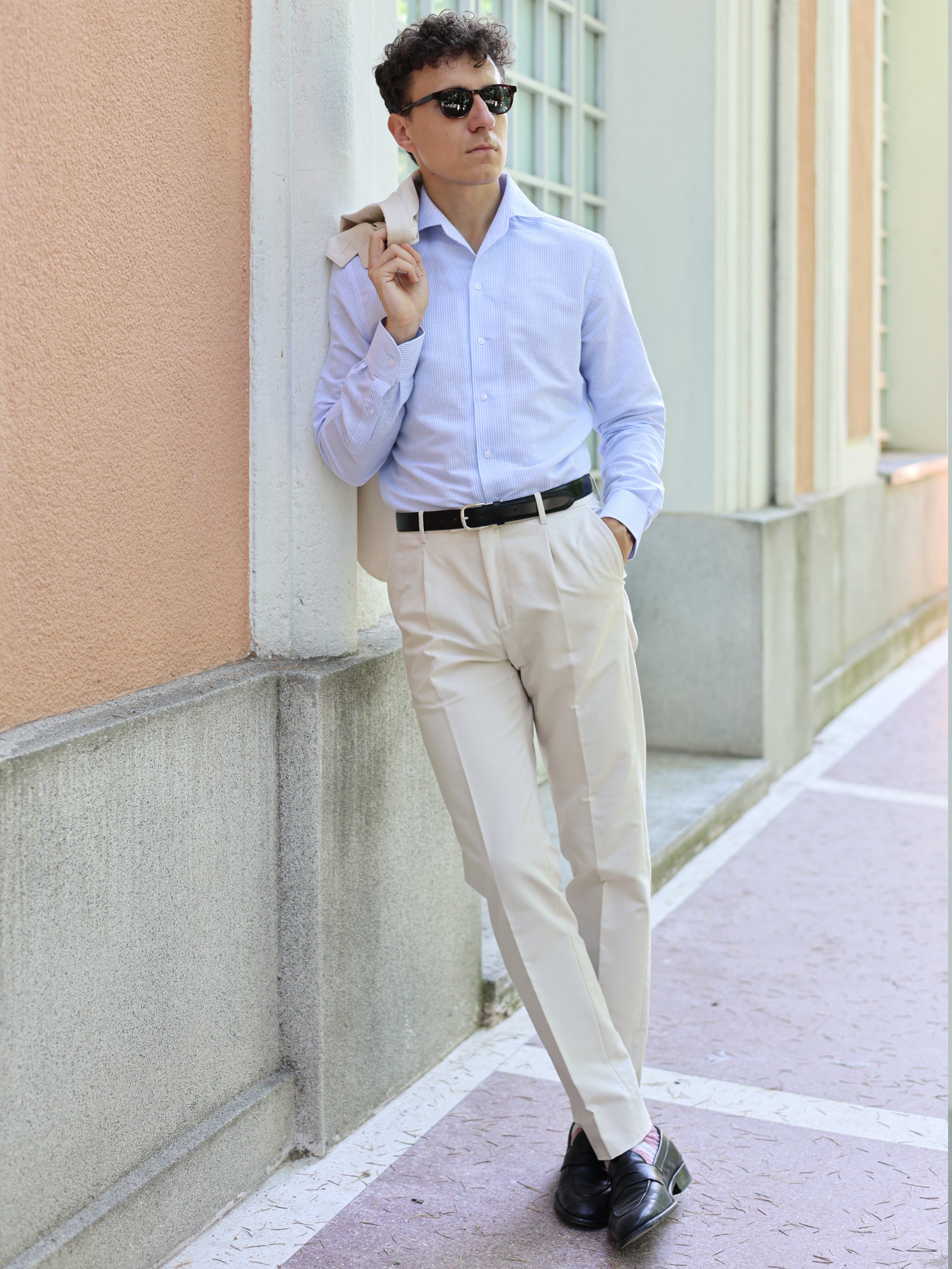 Camisa Cooper de lino y algodón