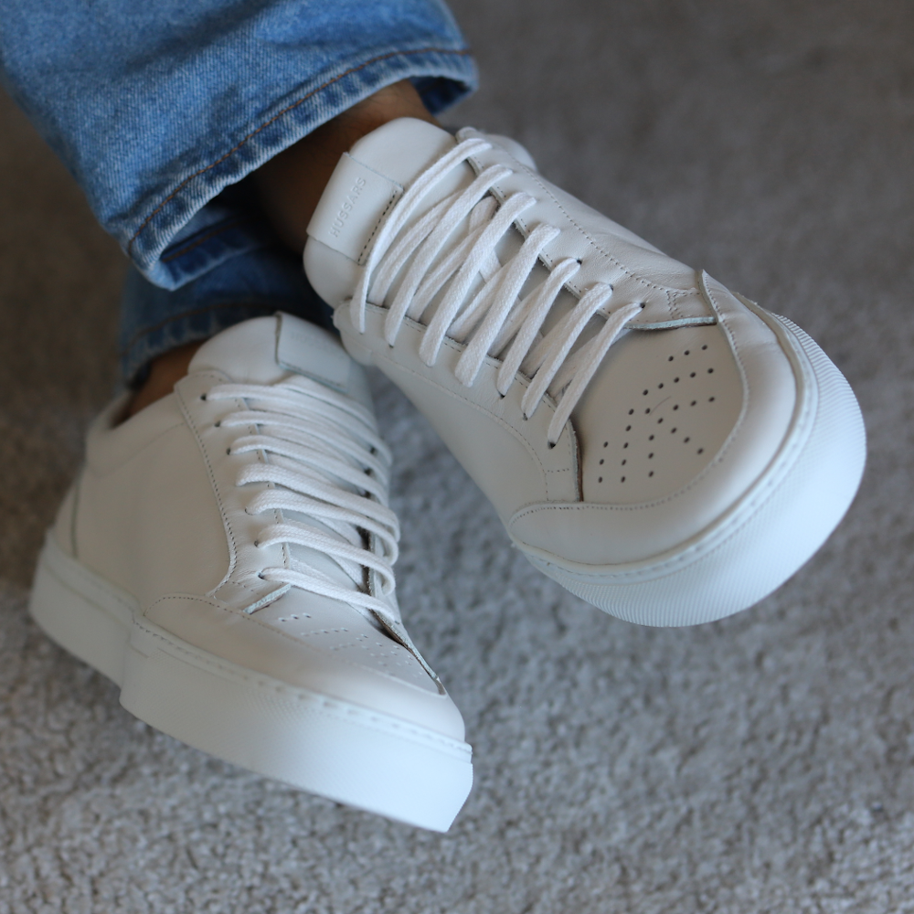 White Beta Sneakers