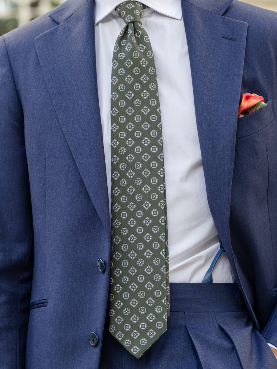 Corbata algodón y seda