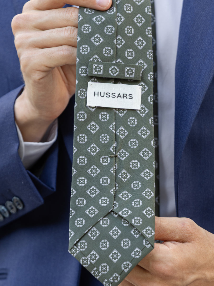 Corbata algodón y seda