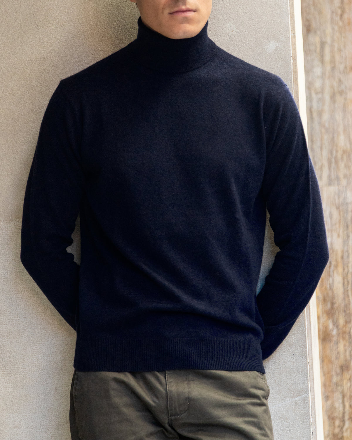 Jersey Cuello alto Lana Merino Zegna Baruffa