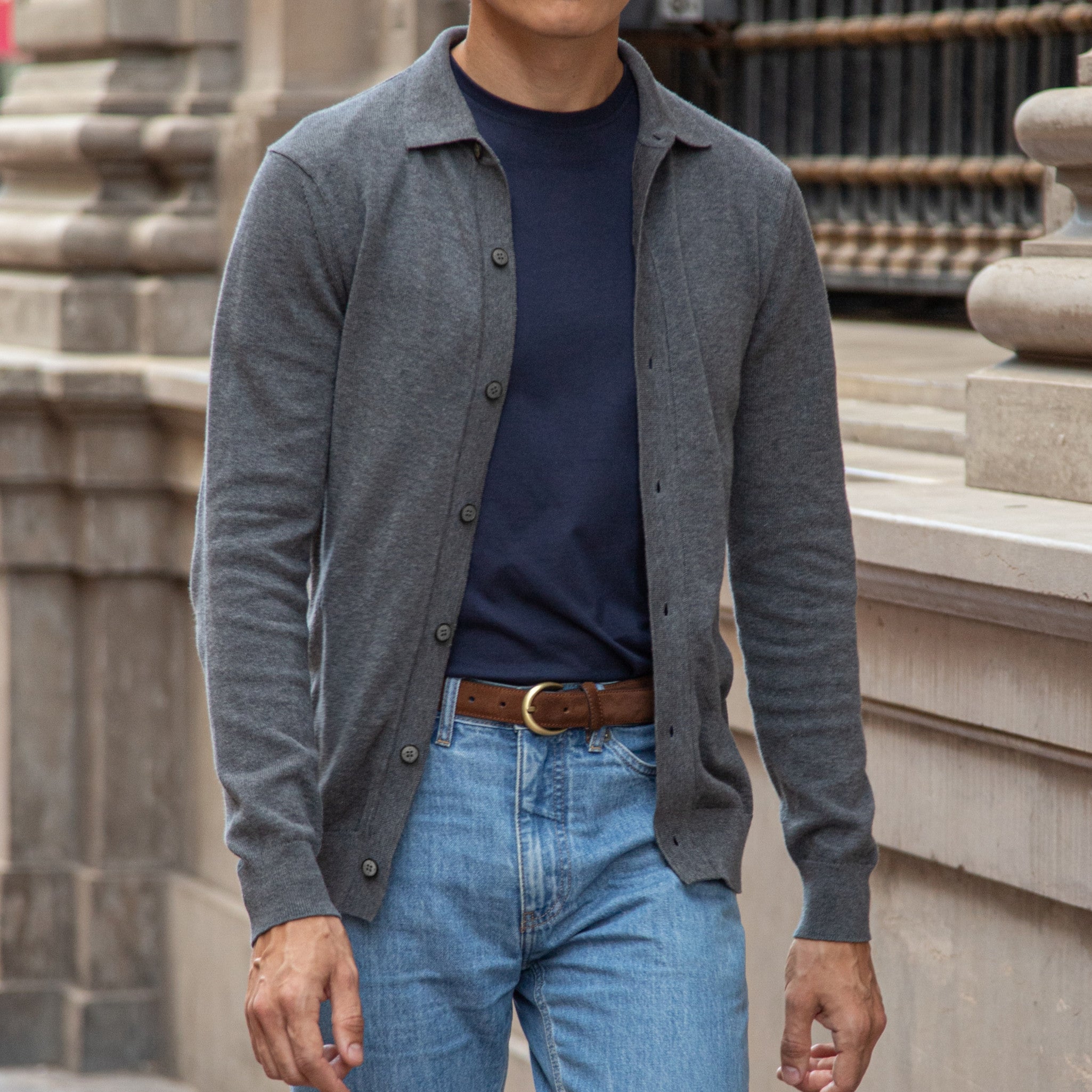 Polo Cárdigan de botones