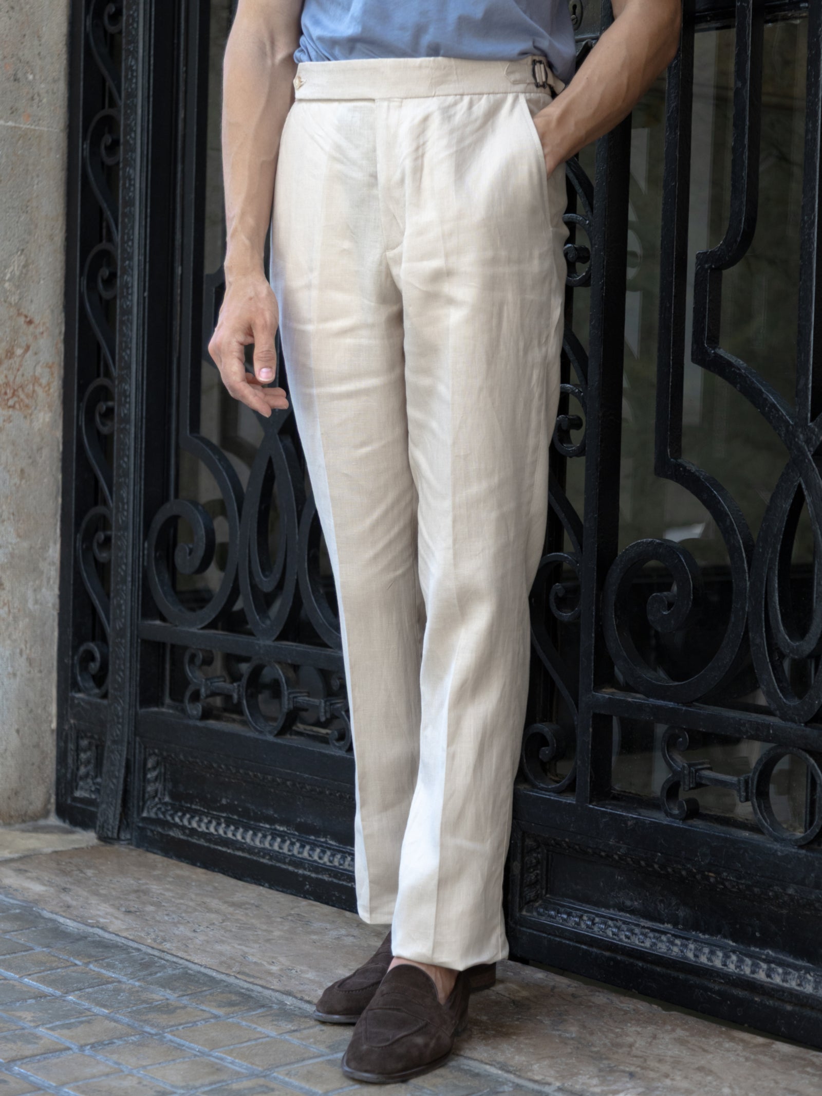 Pantalones de lino