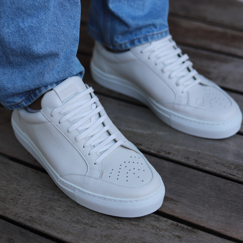 White Beta Sneakers