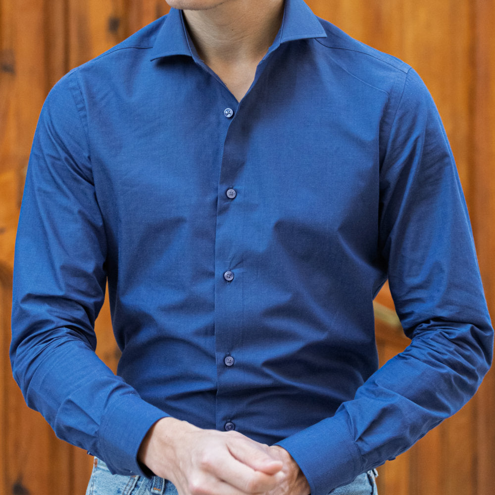 White shirt with Italian collar