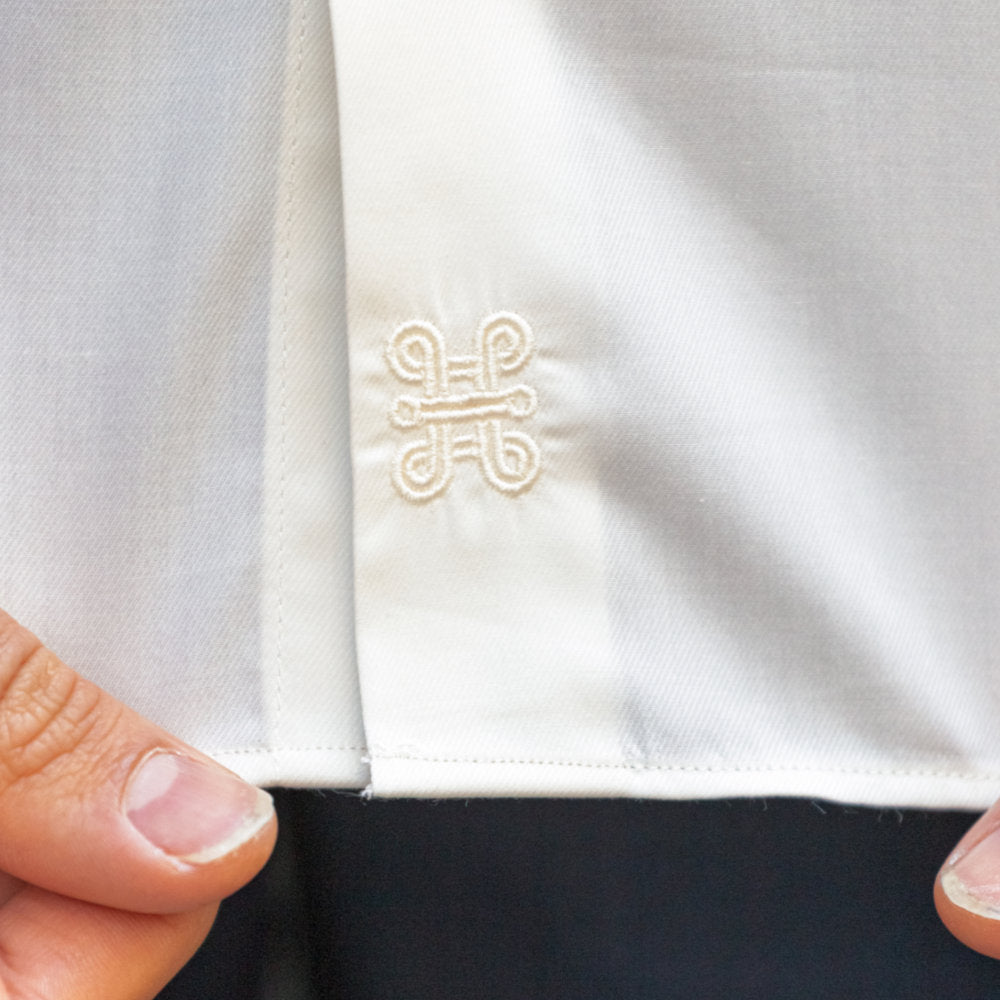 White shirt with Italian collar