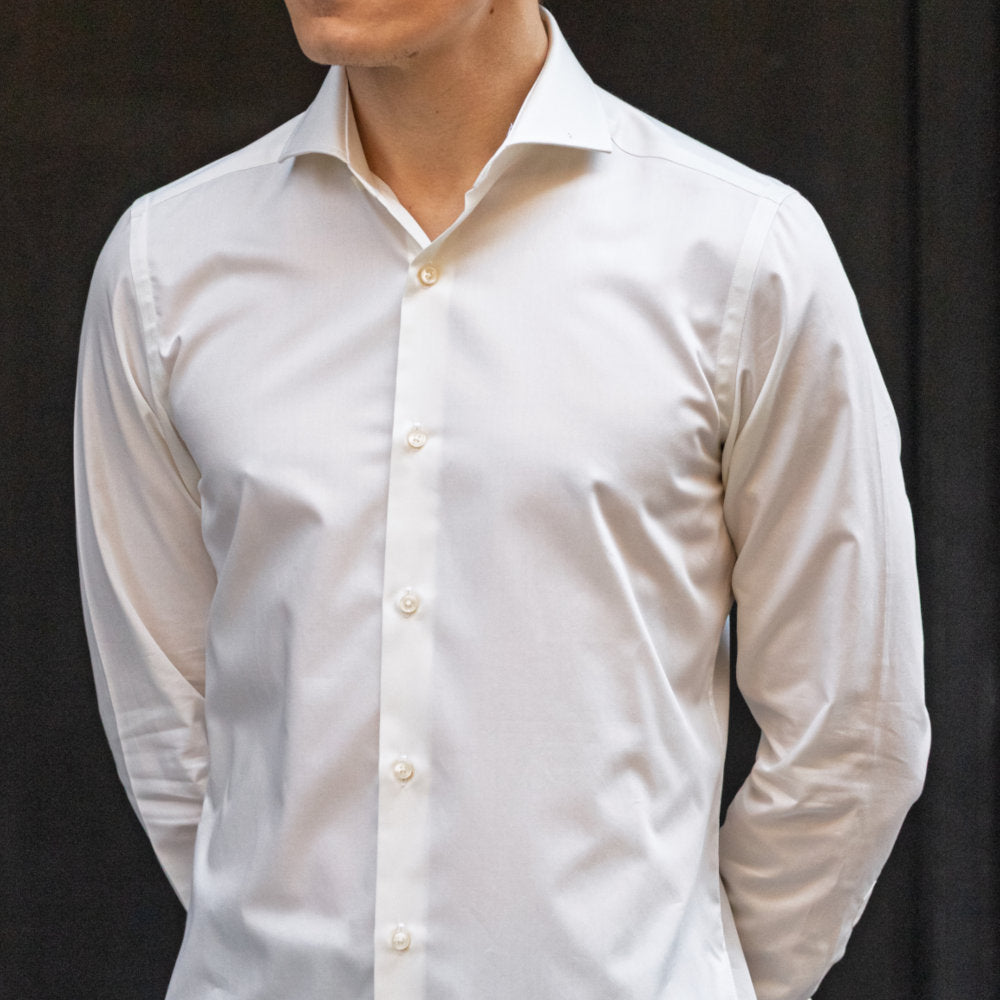 White shirt with Italian collar