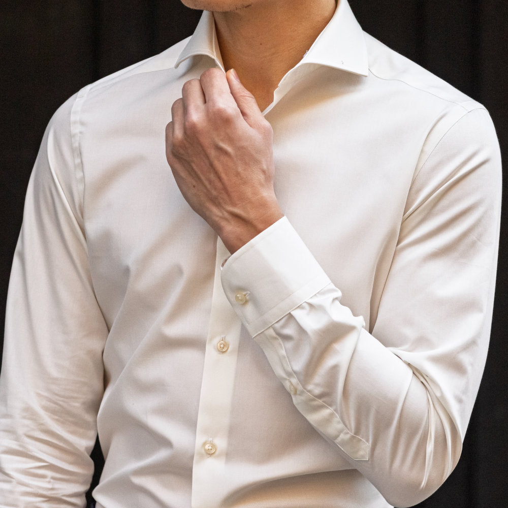 White shirt with Italian collar