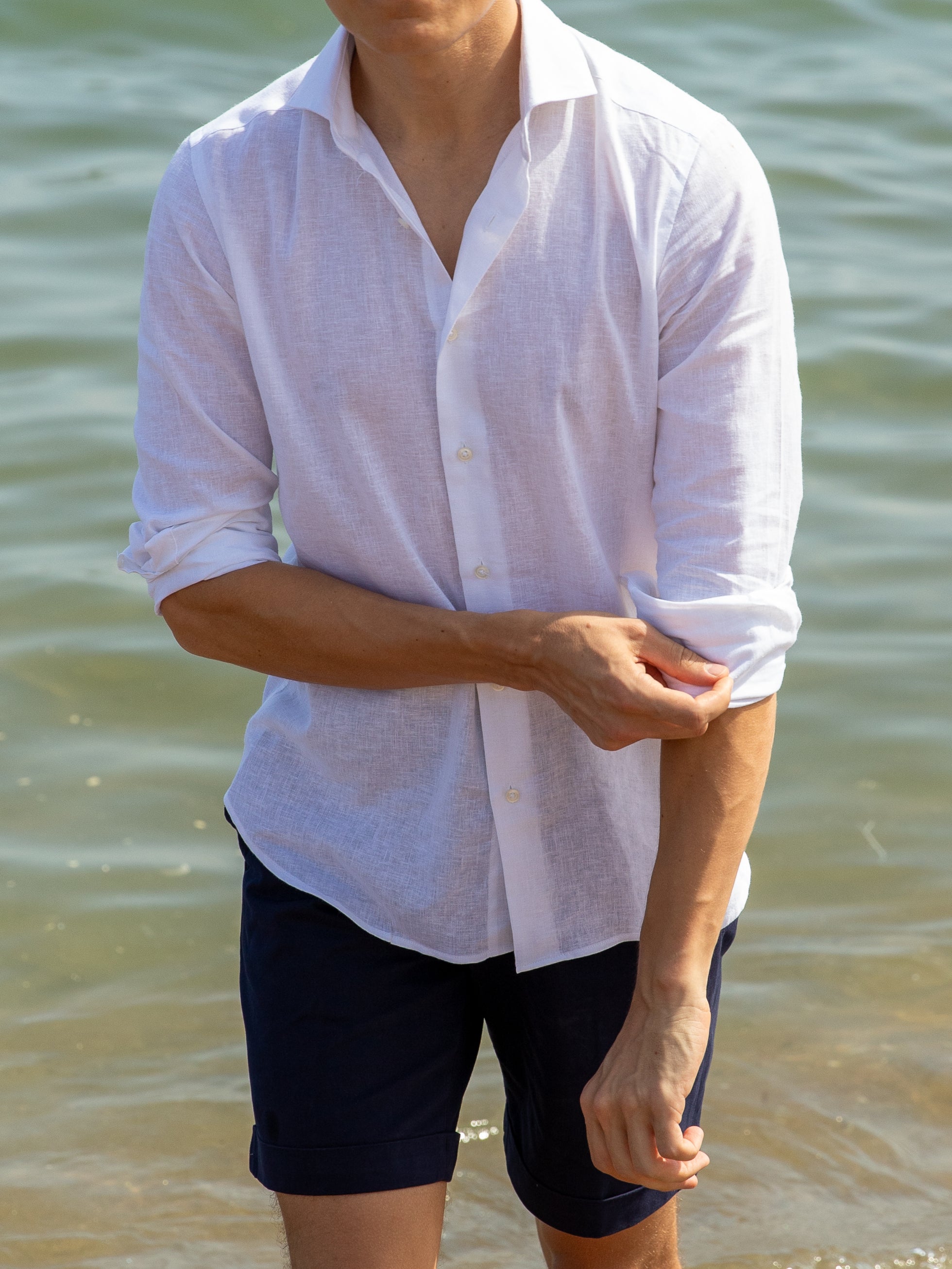 Camisa de Algodón y Lino