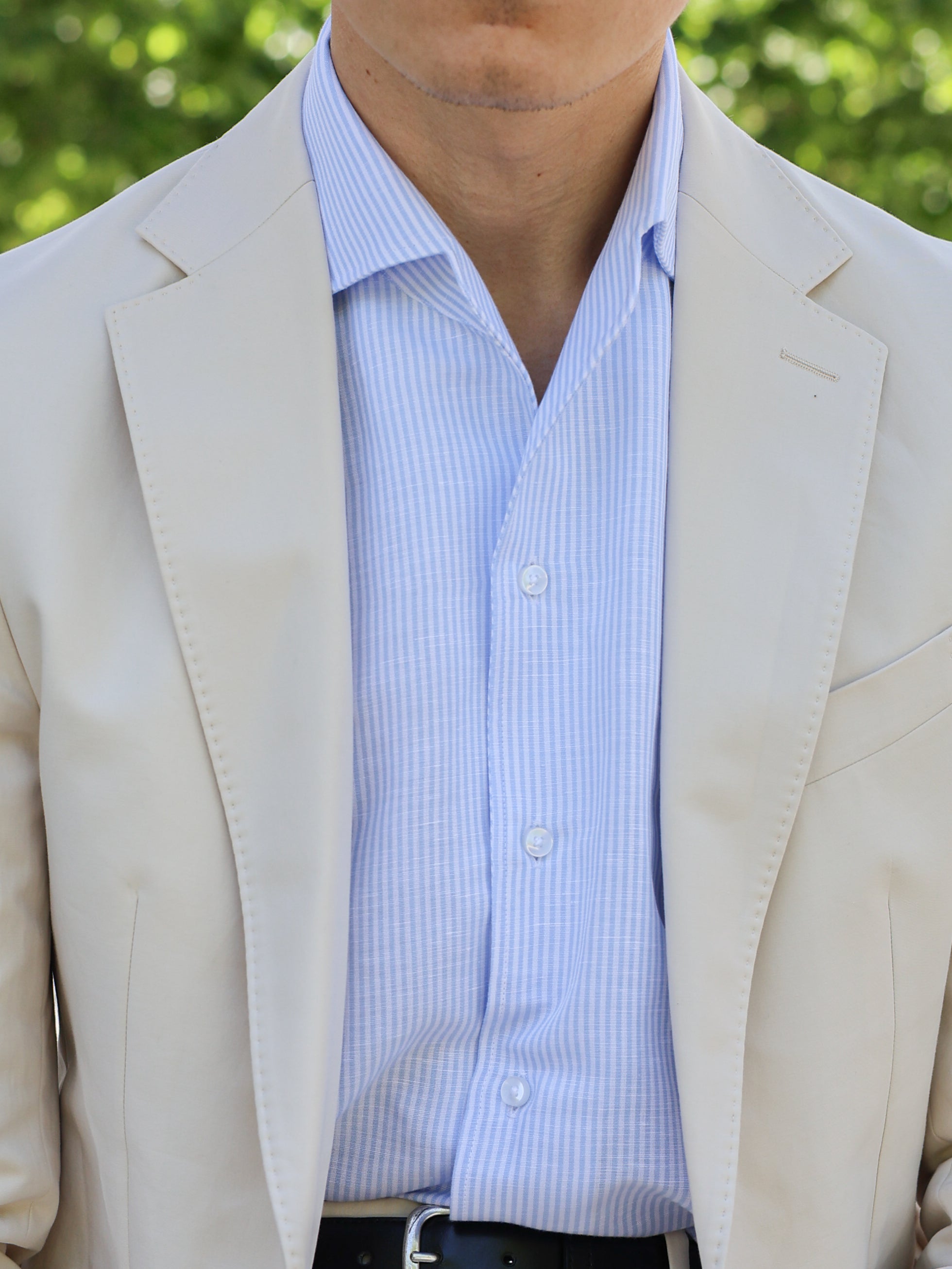 Camisa Cooper de lino y algodón