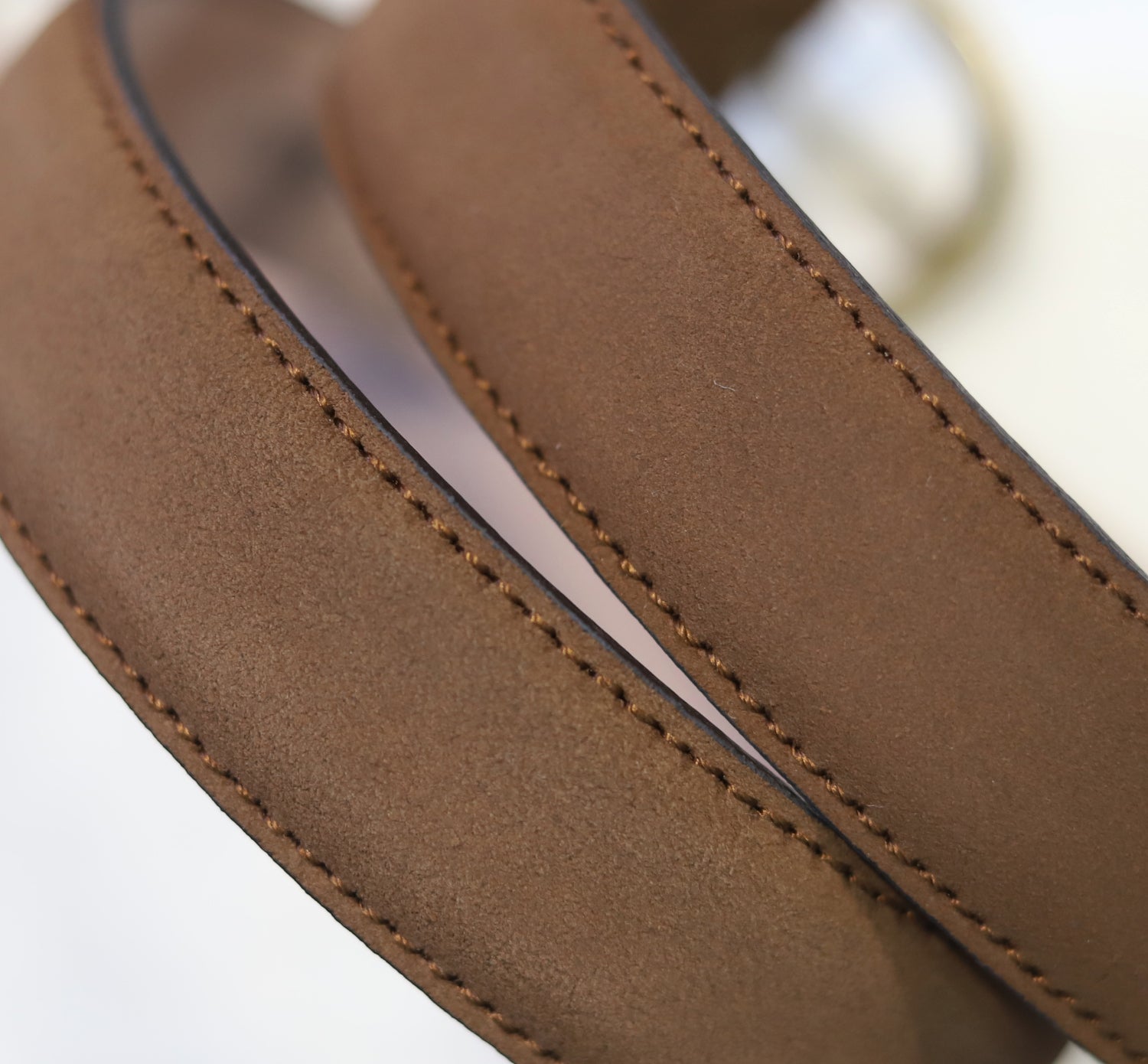 Light Brown Suede Belt
