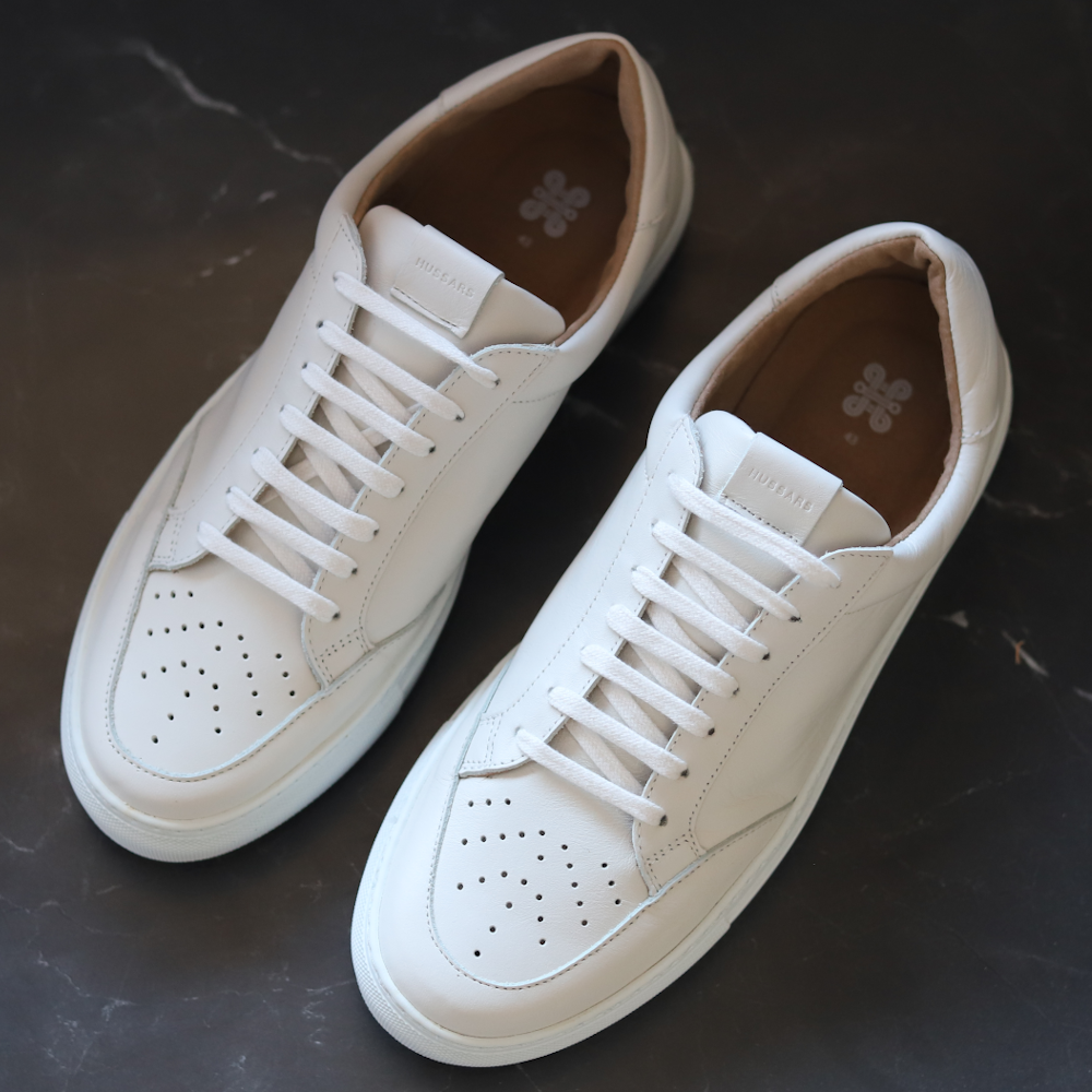 White Beta Sneakers